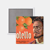 Otello Orange Etikett Magnet (Vorderseite/Rückseite)