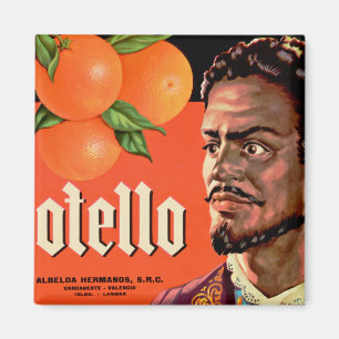 Otello Orange Etikett Magnet