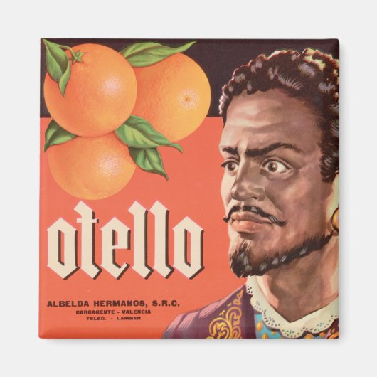 Otello Orange Label Magnet (Vorne)
