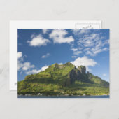 Otemanu und die malerischen Landschaften von Bora Postkarte (Vorne/Hinten)