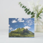 Otemanu und die malerischen Landschaften von Bora Postkarte (Stehend Vorderseite)