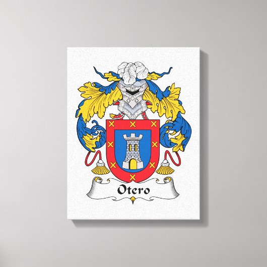 Otero-Familienwappen Leinwanddruck (Vorderseite)