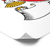 Otero-Familienwappen Poster (Ecke)