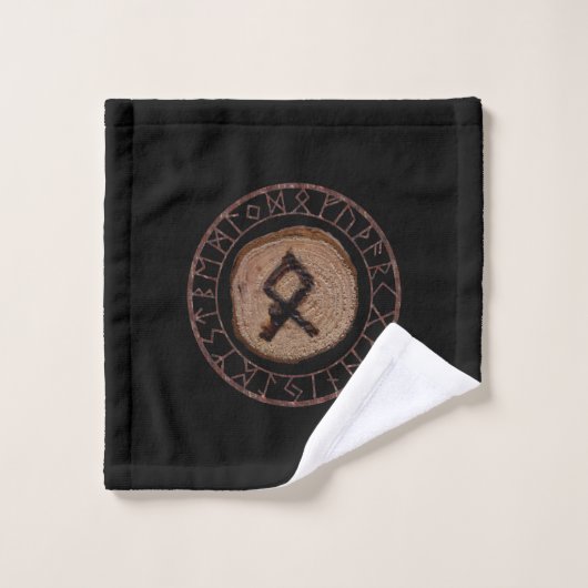 Othala Ältestes Futhark Rune Badhandtuch Set (Waschlappen)