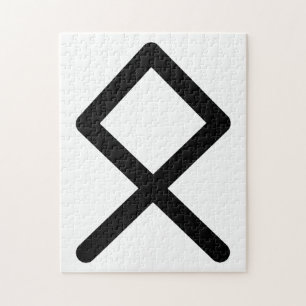 OTHALA Nordische Rune (Erbe, Abstammung) Elder F Puzzle