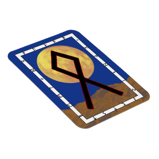 Othala Viking Rune Magnet - Zuhause! (Rechte Seite)