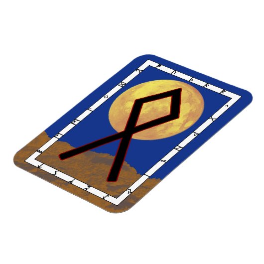Othala Viking Rune Magnet - Zuhause! (Linke Seite)