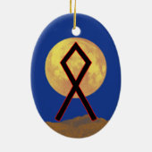Othala Viking Rune Weihnachten Ornament - Zuhause! (Hinten)