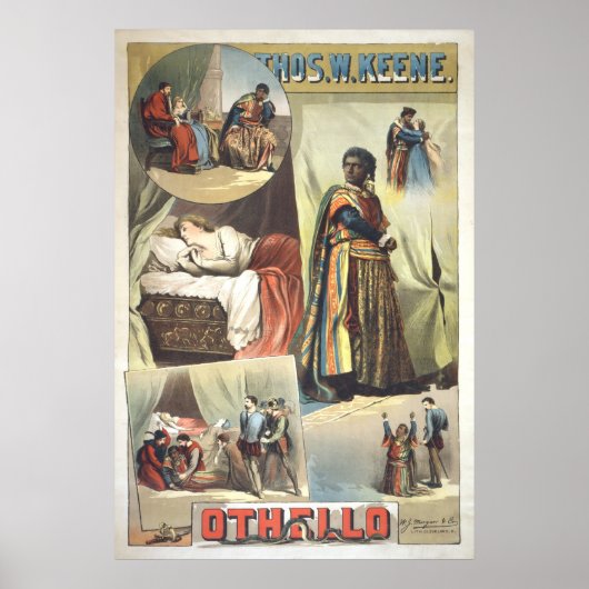 Othello Original 1884 Poster (Vorne)