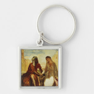 Othello und Desdemona in Venedig, 1850 Schlüsselanhänger