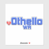 Othello Washington Aufkleber (Blatt)