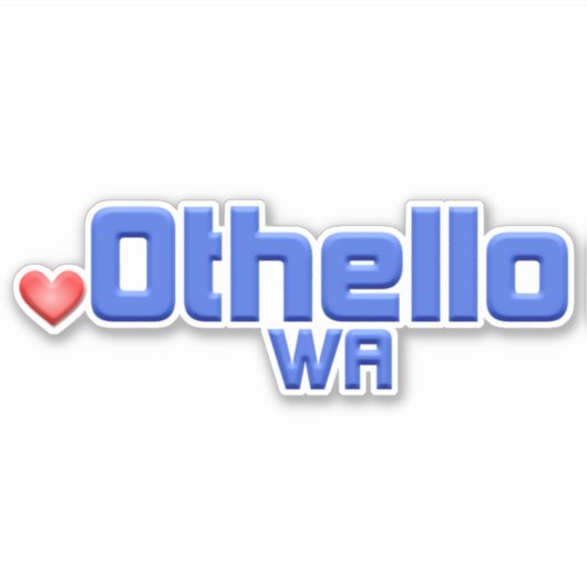Othello Washington Aufkleber (Vorderseite)