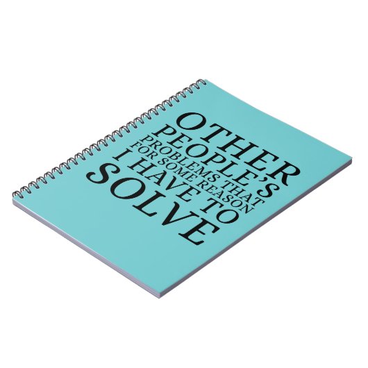 Other Peoples Problems Funny Notizblock (Linke Seite)