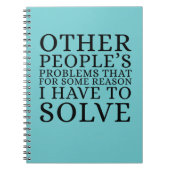 Other Peoples Problems Funny Notizblock (Vorderseite)