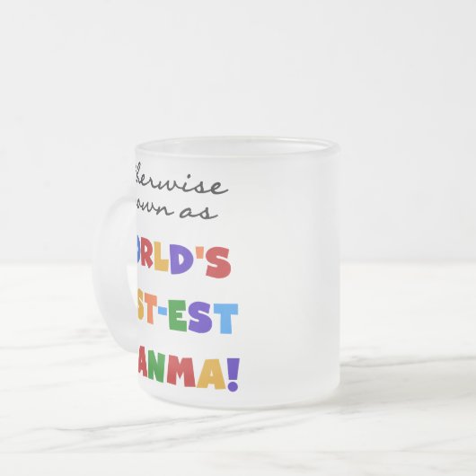 Otherwise Known as Best-est Granma Gifts Mattglastasse (Vorderseite Links)