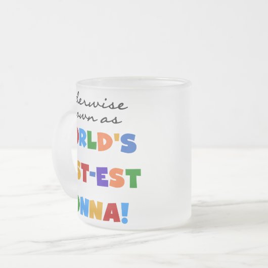 Otherwise Known as Best-est Nonna Tshirts Gifts Mattglastasse (Vorderseite Links)