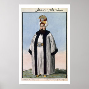 Othman (Osman) (1699-1757) Sultan III 1754-57, für Poster