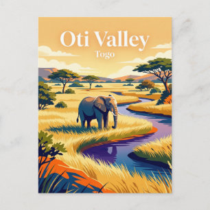 Oti-Tal-Wildreservat Togo Postkarte