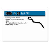 Otiot Flash Cards: 14 von 22 Tischnummer (Rückseite)