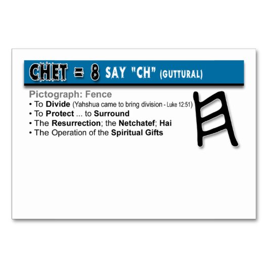 Otiot Flash Cards: 8 von 22 Tischnummer (Rückseite)