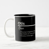 Otis Boy Name Definition Personalized Mug Zweifarbige Tasse (Links)