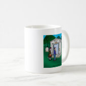 Otis Elevator Mausoleum hat nur einen Up Button Kaffeetasse (VorderseiteRechts)