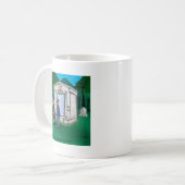 Otis Elevator Mausoleum hat nur einen Up Button Kaffeetasse (Vorderseite Links)