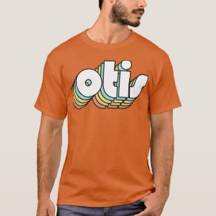 Otis Retro Rainbow Typografie Faded Style T-Shirt