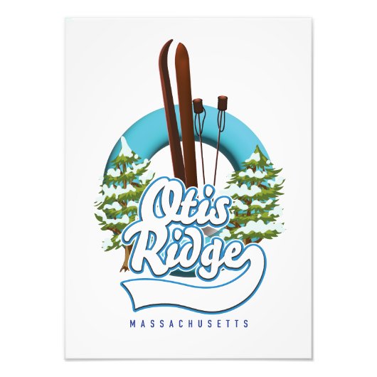 Otis Ridge Massachusetts Logo Fotodruck (Vorne)