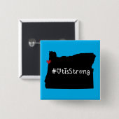 Otis Strong Heart Black Button (Vorne & Hinten)