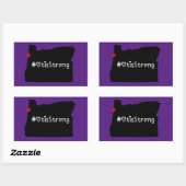 Otis Strong Heart Black Rechteckiger Aufkleber (Blatt)