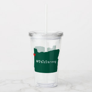 Otis Strong Heart Green Acryltrinkbecher