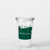 Otis Strong Heart Green Acryltrinkbecher (Rückseite)