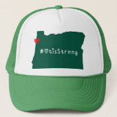 Otis Strong Heart Green Truckerkappe (Vorderseite)