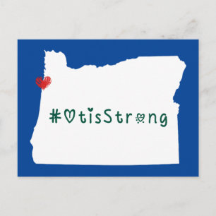 Otis Strong Heart White Postkarte