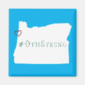 Otis Strong Rope Heart White Magnet (Vorne)