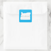 Otis Strong Rope Heart White Quadratischer Aufkleber (Tasche)