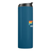 Otisco Lake New York Canoe Thermosbecher (Nach links gedreht)