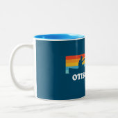 Otisco Lake New York Canoe Zweifarbige Tasse (Links)