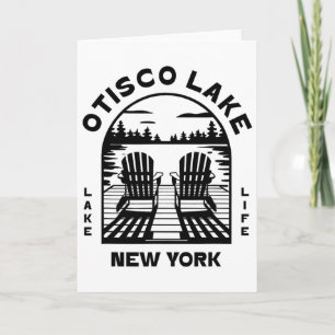 Otisco Lake New York Outdoor-Vintage Karte