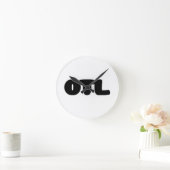 OTL Emoticon ~ Koreaner-Jargon Runde Wanduhr (Zuhause)