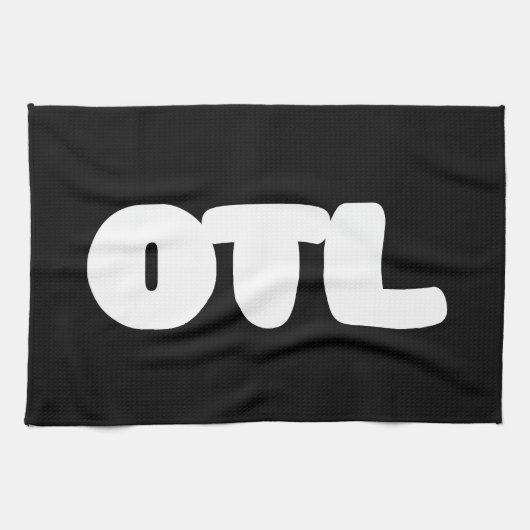 OTL Emoticon ~ Koreanischer Slang Geschirrtuch (Horizontal)