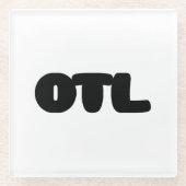 OTL Emoticon ~ Koreanischer Slang Glasuntersetzer (Vorderseite)