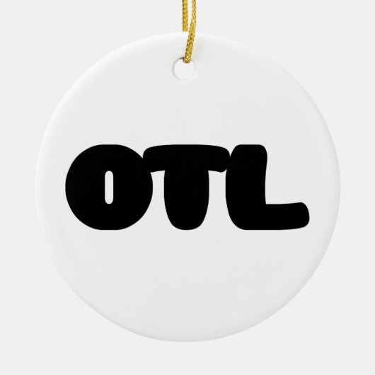 OTL Emoticon ~ Koreanischer Slang Keramik Ornament (Vorne)