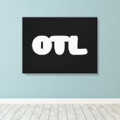 OTL Emoticon ~ Koreanischer Slang Leinwanddruck (Insitu (Holzboden))