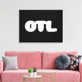 OTL Emoticon ~ Koreanischer Slang Leinwanddruck (Insitu (Wohnzimmer))