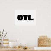 OTL Emoticon ~ Koreanischer Slang Poster (Küche)