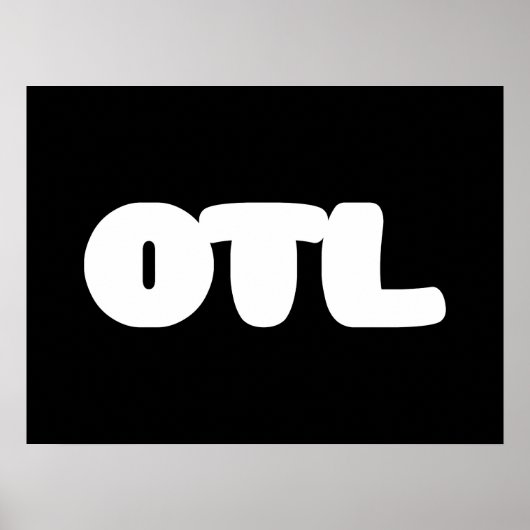 OTL Emoticon ~ Koreanischer Slang Poster (Vorne)