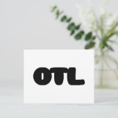 OTL Emoticon ~ Koreanischer Slang Postkarte (Stehend Vorderseite)