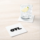 OTL Emoticon ~ Koreanischer Slang Rechteckiger Pappuntersetzer (Vor Ort)